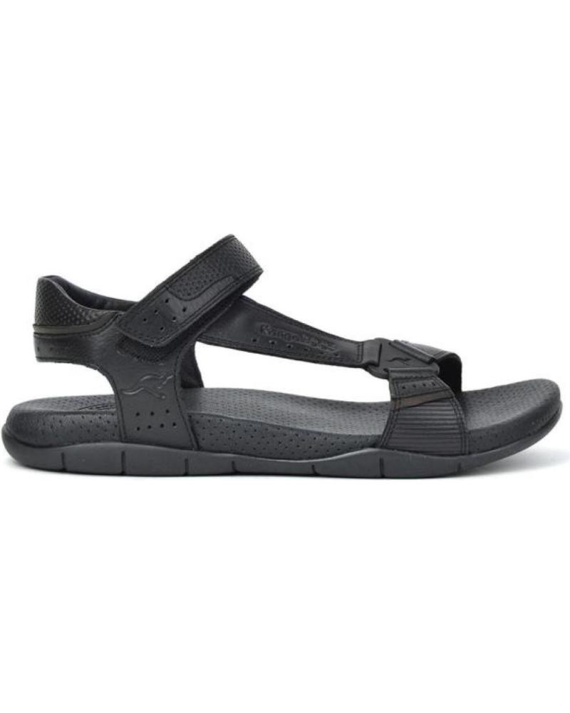 Sandálias de Homem KANGAROOS SANDALIA CABALLERO PIEL NEGROPIEL NEGRO