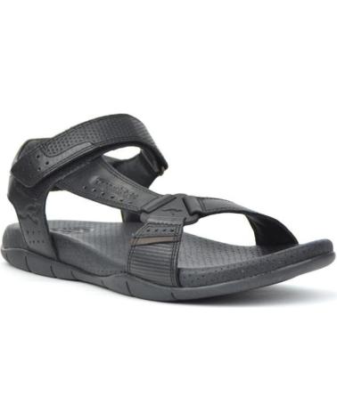Sandálias de Homem KANGAROOS SANDALIA CABALLERO PIEL NEGROPIEL NEGRO