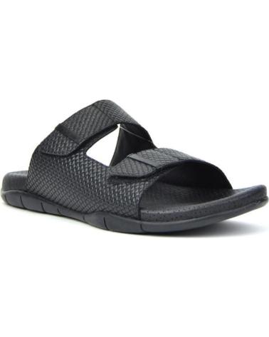 Sandalias de Hombre KANGAROOS SANDALIAS DE HOMBRE 519-11 PIEL NEGRO DOS VELCROSPIEL NEGRO DOS VELCR