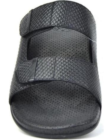 Sandalias de Hombre KANGAROOS SANDALIAS DE HOMBRE 519-11 PIEL NEGRO DOS VELCROSPIEL NEGRO DOS VELCR