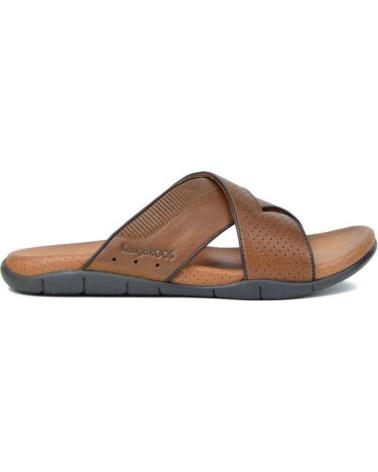 Sandales pour Homme KANGAROOS SANDALIAS DE HOMBRE 517-23 P CUERO N VIVO MARRONP CUERO N VIVO MARRON