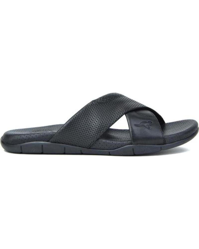 Sandalen für Herren KANGAROOS SANDALIAS DE HOMBRE 515-11 PIEL NEGROPIEL NEGRO