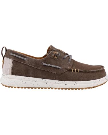 Scarpe per Uomo WALK IN PITAS BYRON - NAUTOCO DE HOMBRE DE ALGODON LAVADO Y TALON CONTRAST TAUPE