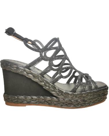 Woman Sandals ALMA EN PENA V240986 SUEDE BLACK NEGRO