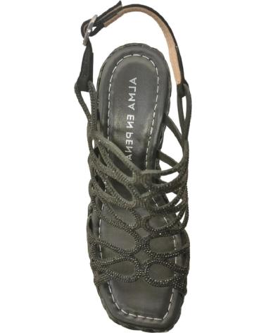 Sandálias de Mulher ALMA EN PENA V240986 SUEDE BLACK NEGRO