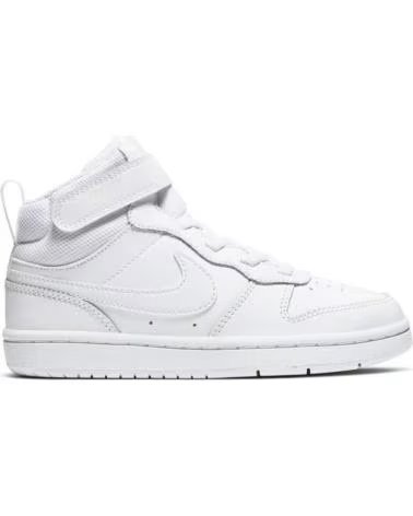 Deportivas de Niña y Niño NIKE CD7783-100 COURT BOROUGH MID 2 PSV WHITE-WHITE