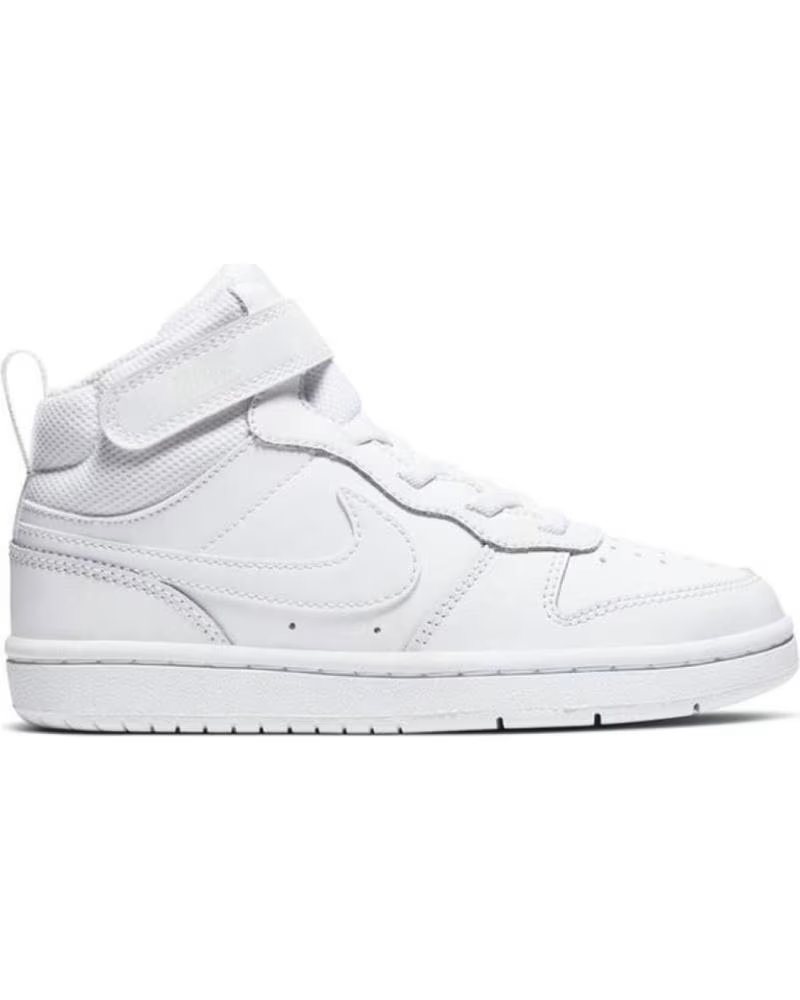 Deportivas de Niña y Niño NIKE CD7783-100 COURT BOROUGH MID 2 PSV WHITE-WHITE