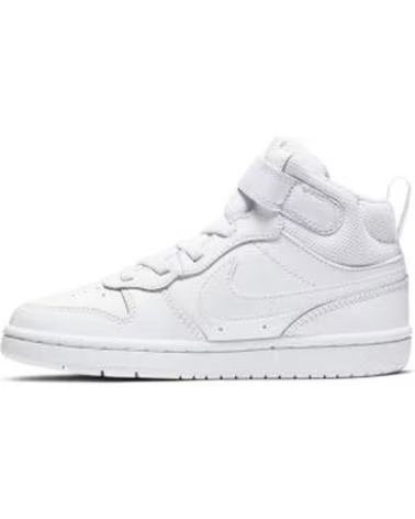 Deportivas de Niña y Niño NIKE CD7783-100 COURT BOROUGH MID 2 PSV WHITE-WHITE