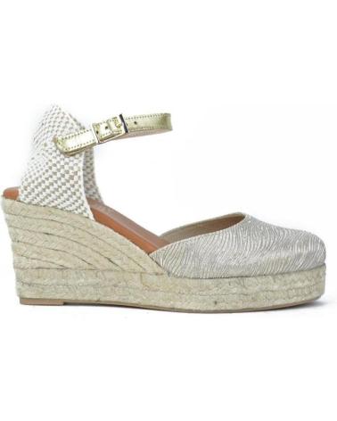 Woman Sandals EL CABALLO ALPARGATAS DE MUJER CB6005-4 PARRA PLUS PLATINOPARRA PLUS PLATINO