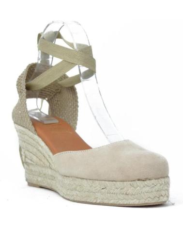 Woman Sandals EL CABALLO ALPARGATAS DE MUJER CB6004-8 ANTE TAUPEANTE TAUPE