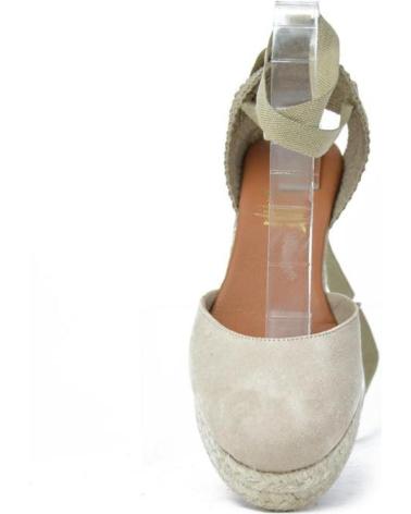 Woman Sandals EL CABALLO ALPARGATAS DE MUJER CB6004-8 ANTE TAUPEANTE TAUPE