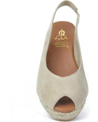 Sandalias de Mujer EL CABALLO ALPARGATAS DE MUJER CB5018-8 ANTE TAUPEANTE TAUPE