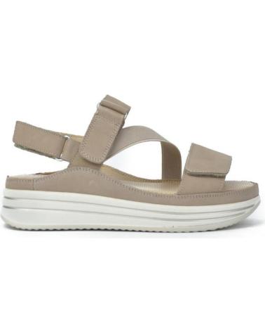 Sandales pour Femme JAVIER LARRAINZA SANDALIAS DE MUJER JL533-9 NOBUCK BEIGENOBUCK BEIGE