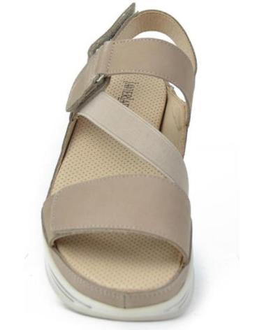 Sandales pour Femme JAVIER LARRAINZA SANDALIAS DE MUJER JL533-9 NOBUCK BEIGENOBUCK BEIGE