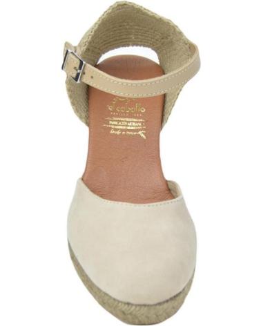 Sandalen für Damen EL CABALLO ALPARGATAS DE MUJER CB4004-7 ANTE TAUPEANTE TAUPE