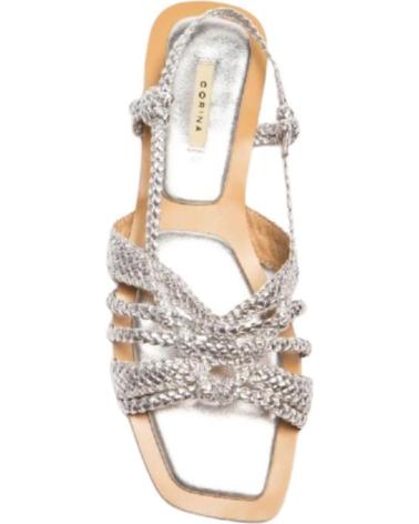 Sandales pour Femme CORINA SANDALIAS PLANAS VARIOS M4435 PLATA