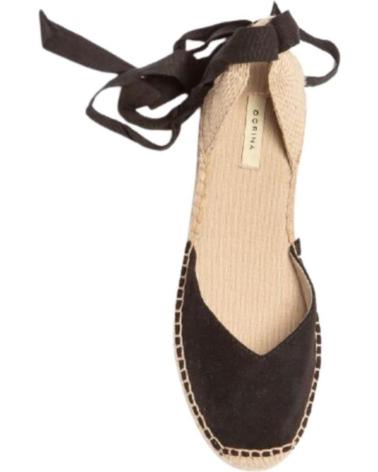 Sandales pour Femme CORINA ALPARGATAS ESPARTO MUJER PLANA VARIOS M4315 NEGRO