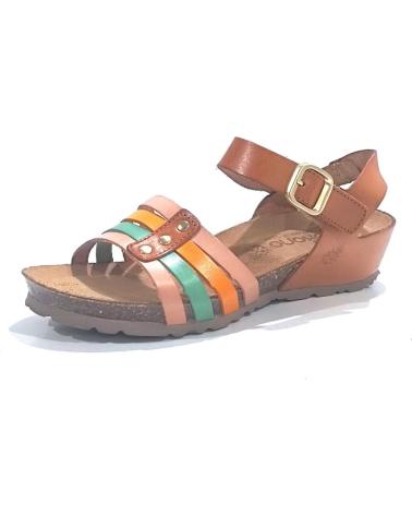 Sandals-De-Mujer-YOKONO-SANDALIA-CASUAL-DE-PIEL-CON-CUNA-TAN-MULTI