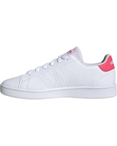 Deportivas de Niña ADIDAS ZAPATILLAS ADVANTAGE K BLANCO ROSA EF0211 BLANCO