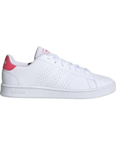 Deportivas de Niña ADIDAS ZAPATILLAS ADVANTAGE K BLANCO ROSA EF0211 BLANCO