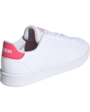 Deportivas de Niña ADIDAS ZAPATILLAS ADVANTAGE K BLANCO ROSA EF0211 BLANCO