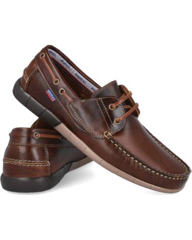 SCARPE DA BARCA BUBBLE BOBBLE 900 IN PELLE MARRONE MARRON