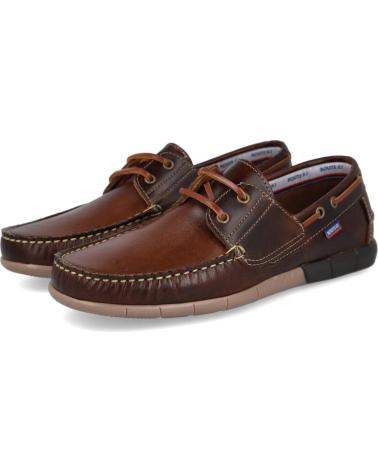 SCARPE DA BARCA BUBBLE BOBBLE 900 IN PELLE MARRONE MARRON