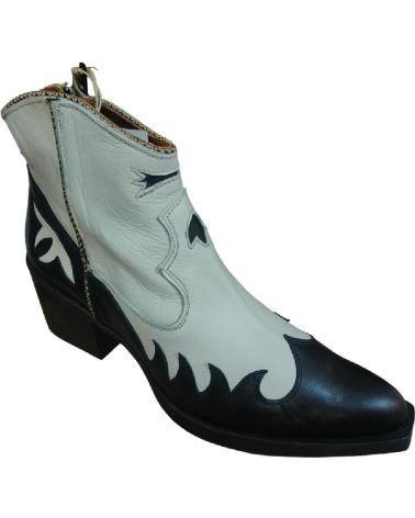 Botines de Mujer NEMONIC ATLANTA 2353 NEGRO-HIELO BLANCO