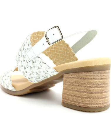 MERISSELL SANDALIA TRENZADA 990 BLANCO - PLATA