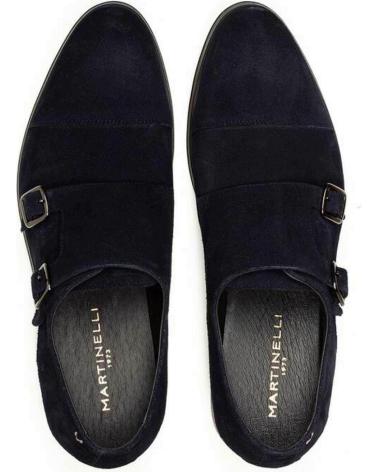 Scarpe per Uomo MARTINELLI ZAPATOS SERRAJE  DOBLE HEBILLA MARINO