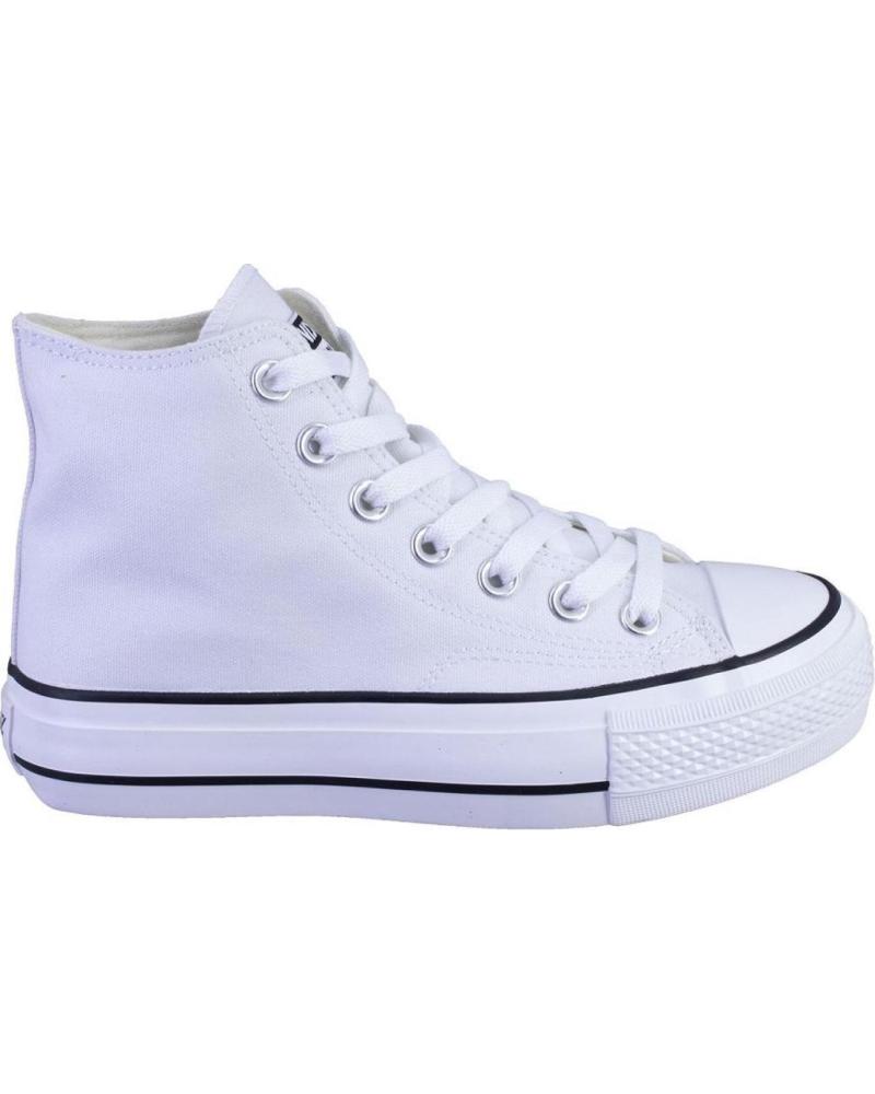 Zapatillas deporte de Mujer andy-z 1002 LONAS DE MUJER BLANCO PLATAFORMA SUELA Y PUNTERA BLANCO