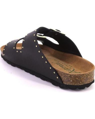 Sandales pour Femme AUTENTI 13843 ZUECOS O MULES DE MUJER PIEL NEGRO