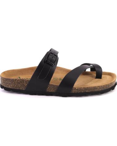 Sandales pour Femme AUTENTI 3572 ZUECOS O MULES DE MUJER PIEL NEGRO