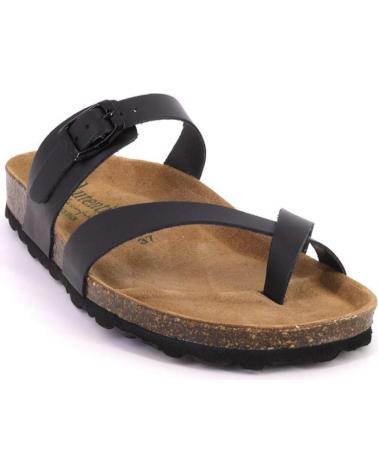 Sandales pour Femme AUTENTI 3572 ZUECOS O MULES DE MUJER PIEL NEGRO