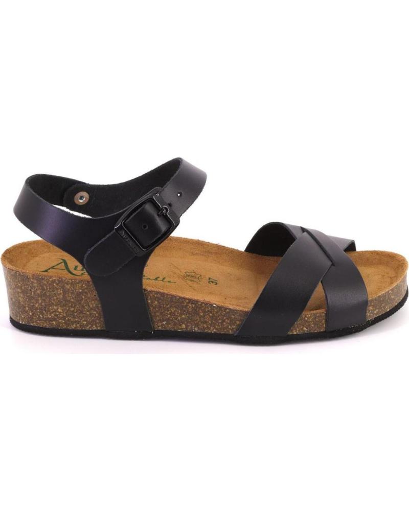 Sandales pour Femme AUTENTI 7656 SANDALIAS DE MUJER PIEL NEGRO