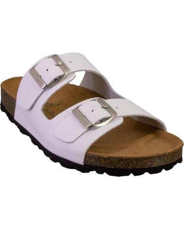 Sandales pour Femme AUTENTI 11096 ZUECOS O MULES DE MUJER PIEL BLANCO