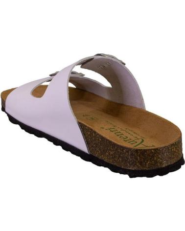 Sandales pour Femme AUTENTI 11096 ZUECOS O MULES DE MUJER PIEL BLANCO