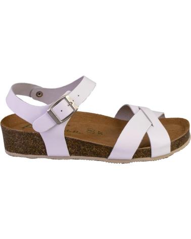 Sandales pour Femme AUTENTI 7656 SANDALIAS DE MUJER PIEL BLANCO