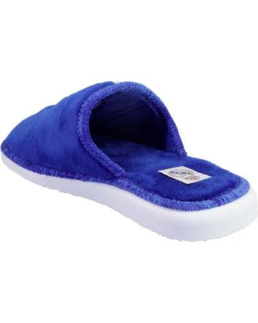 Hausschuhe für Damen und Herren und Mädchen und Junge ANDINAS 790-90 ZAPATILLAS DE CASA DE HOMBRE MA BLANCO Y AZUL