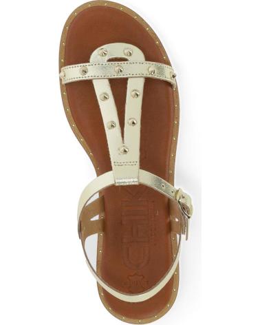 Sandalias de Mujer chika10 ALGARROBA 02 PLATINO-LG GOLD