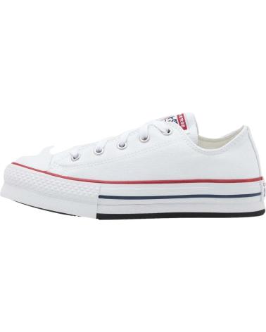 Woman and girl and boy Trainers CONVERSE 272858C CHUCK TAYLOR ALL STAR CANVAS PLATFORM WHITE-GARNET-NAVY BLANCO