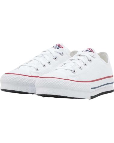Woman and girl and boy Trainers CONVERSE 272858C CHUCK TAYLOR ALL STAR CANVAS PLATFORM WHITE-GARNET-NAVY BLANCO