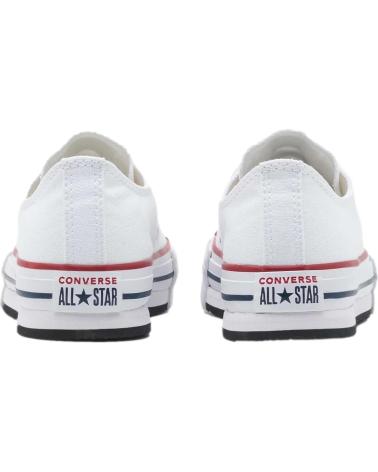 Woman and girl and boy Trainers CONVERSE 272858C CHUCK TAYLOR ALL STAR CANVAS PLATFORM WHITE-GARNET-NAVY BLANCO