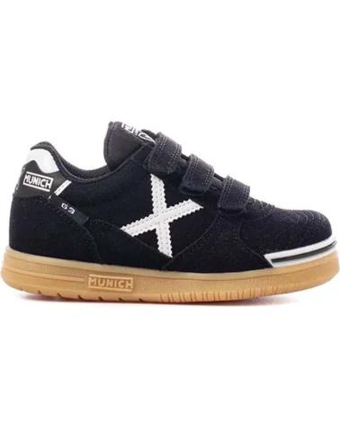 Sapatilhas de Menina e Menino MUNICH G3 KID PROFIT VELCRO 1514008 NEGRO NEGRO