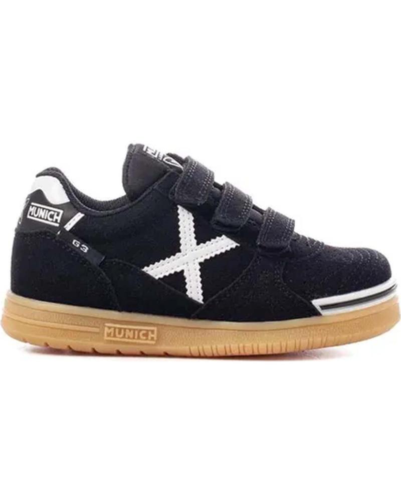 Sapatilhas de Menina e Menino MUNICH G3 KID PROFIT VELCRO 1514008 NEGRO NEGRO