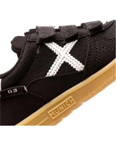 Sapatilhas de Menina e Menino MUNICH G3 KID PROFIT VELCRO 1514008 NEGRO NEGRO