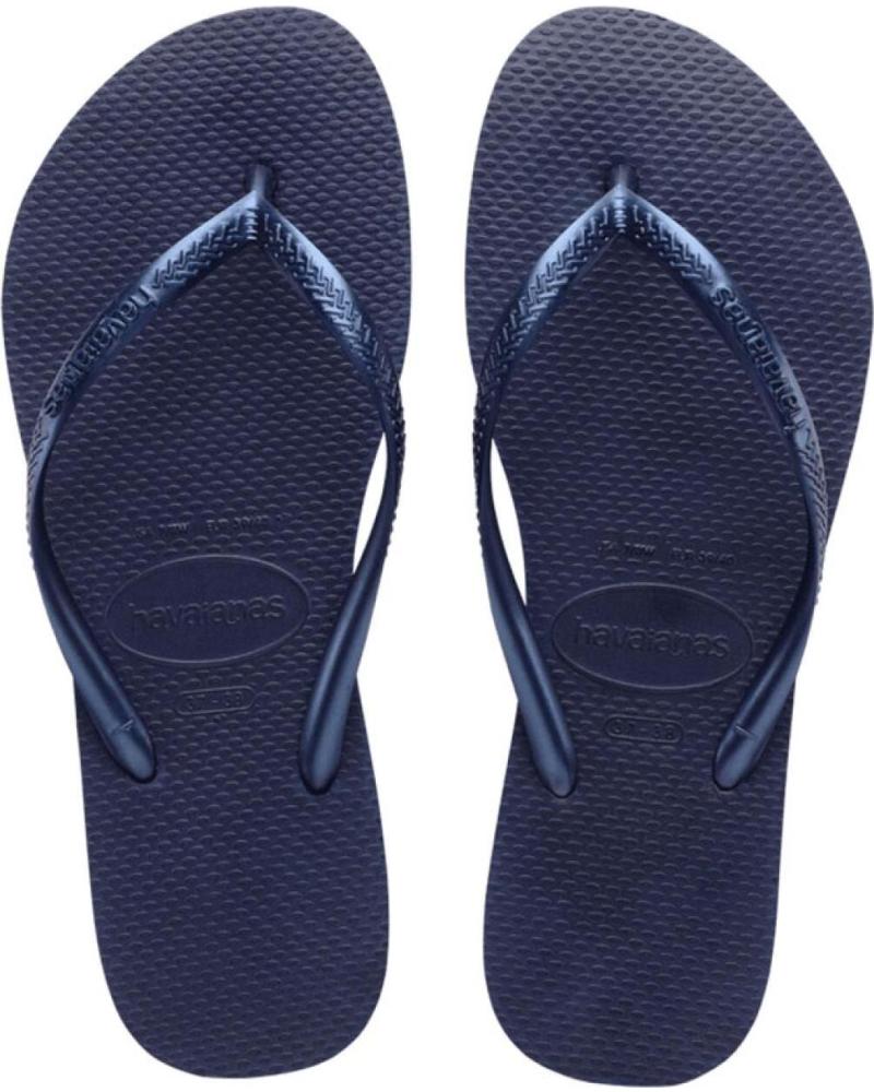 Woman Flip flops HAVAIANAS CHANCLAS NAVY BLUE SLIM FLIP FLOPS 555