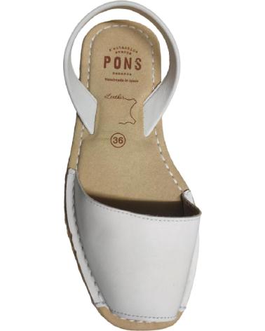 Sandalen für Damen AVARCA PONS 116F BLANCO