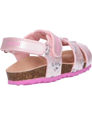 Sandali per Bambina GEOX B252RA 000NF B CHALKI C0808 LT PINK-FUCHSIA