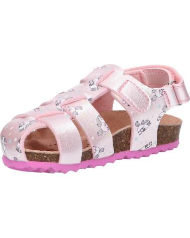 Sandali per Bambina GEOX B252RA 000NF B CHALKI C0808 LT PINK-FUCHSIA